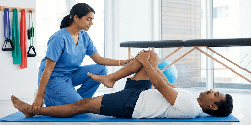 knee to chest stretch