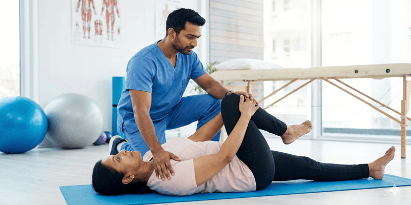 knee to chest stretches